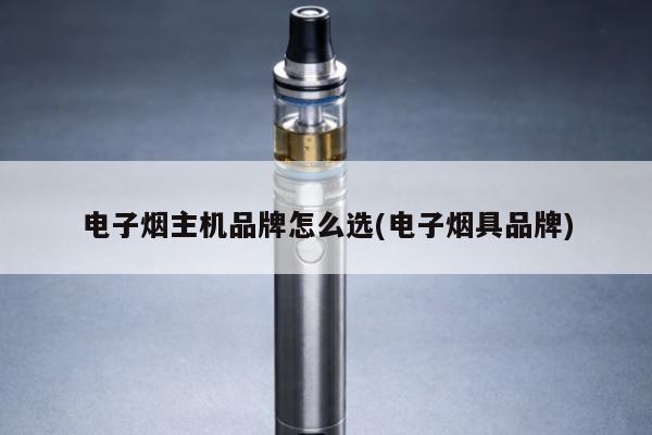 電子煙主機品牌怎麼選(電子煙具品牌)